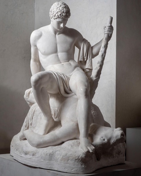 antonio-m:  ‘Theseus and the Minotaur’, by Antonio Canova (1752–1822). Italian Neoclassical sculptor. V&amp;A Museum, London.