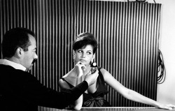 Claudiacardinalebeauty:  Claudia Cardinale In Studio Before An Interview At The Cannes