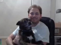 nicolegendary:  can we please just take a second to appreciate how happy ryan looks with his dog 