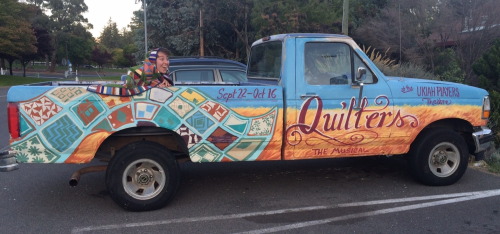 savedchicken:Heres the theatre truck from August- Sept. and me enjoying a ride.