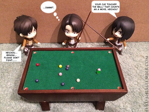  RivaMika Nendoroid Theater: Pool Rules  Levi, you shouldn&rsquo;t swing your