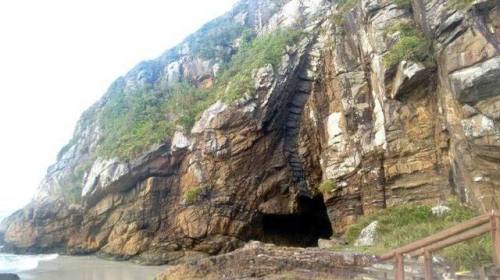 Grotto of the EnchantedThe cave in the photo, situated on the south coast of Homey Island in Brazil&