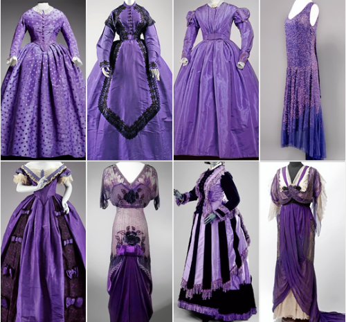 warpaintpeggy:some of my favorite vintage dresses        ↳  purple