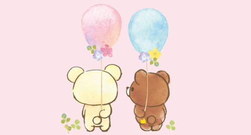 k-orilakkuma: コリラックマとチャイロイコグマのかわいい後ろ姿