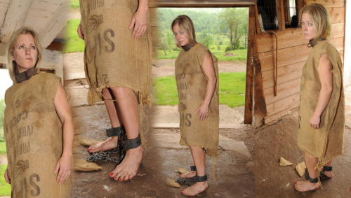 caucasianplantation:  Fashionable clothes and high heels for the elegant black women in the city. Coarse sackcloth for the barefoot, graceless white slaves in the barn.  