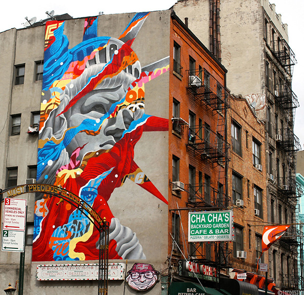 crossconnectmag:  Oversized Wall Murals by Tristan Eaton  Born in Los Angeles in