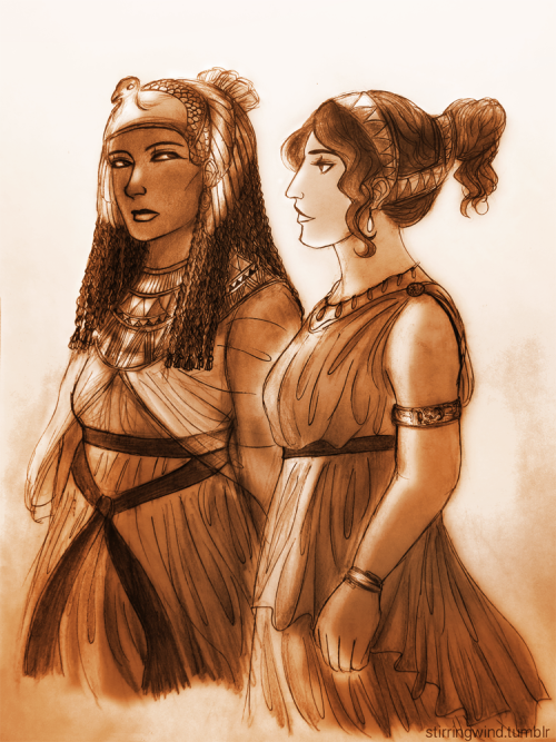 stirringwind:long live the queenhad to draw mama egypt and greece! 