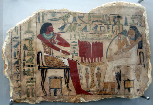 Tomb stela (limestone with painted plaster) of Nemti-ui, Lord of the Private Chamber and Overseer of