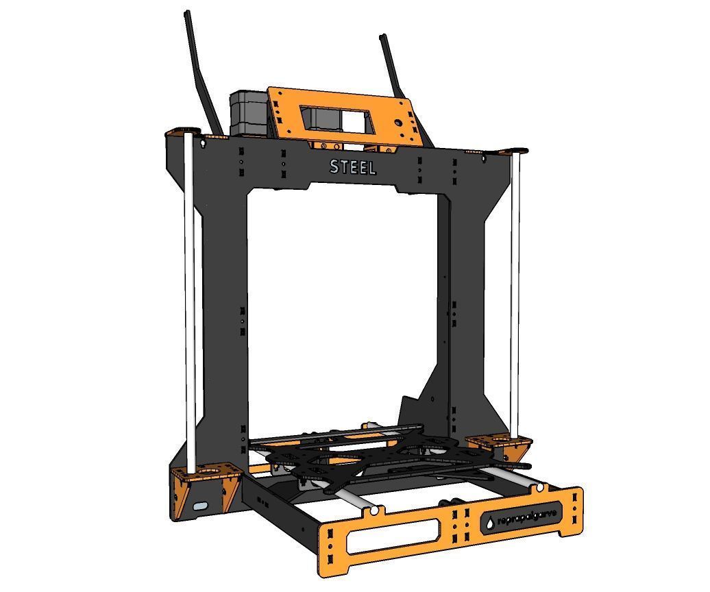 RGB STEEL - Low Cost, Steel Frame, Color Mixing 3D Printer http://ift.tt/1P5uEiE