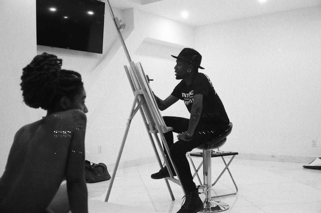 mpr1m3:Myslef (@markusprime_) sketching Beautiful session with @blacklorelei7 shots