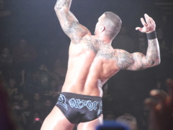 thedamnbutterfly:  I went to see Smackdown the wrestlemania revenge tour in April and this was the single greatest photograph I took that night cause GAWD DAMN - Look at dat ass. (This is in the LG Arena btw)