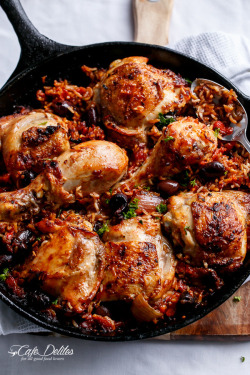 notsafeforwaistline:  One pot italian chicken and rice