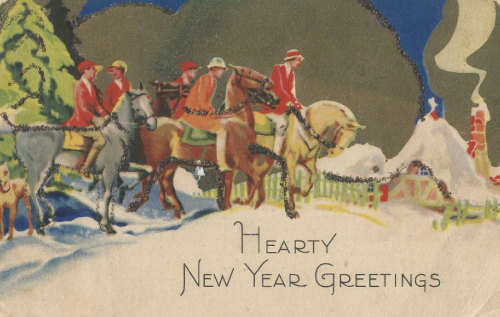 Vintage Seasonal Greetings from Equine Archival