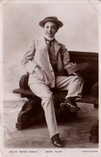 craparoundthehouse46:  1905 Philco Theatre Actress Postcard Vesta Tilley  