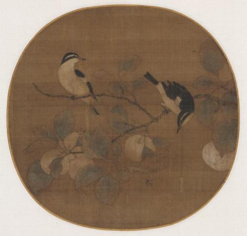 Birds on a Peach Branch, 12th Century, Cleveland Museum of Art: Chinese ArtSize: Overall: 24.8 x 25.