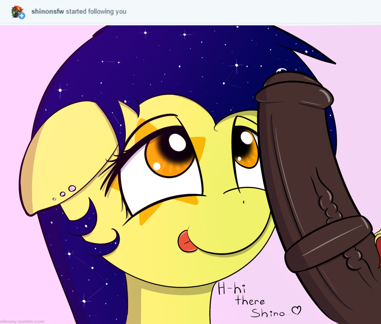 n0nnny:  Senpai noticed me! &lt;3   ohai theree ·w·your art is great, keep
