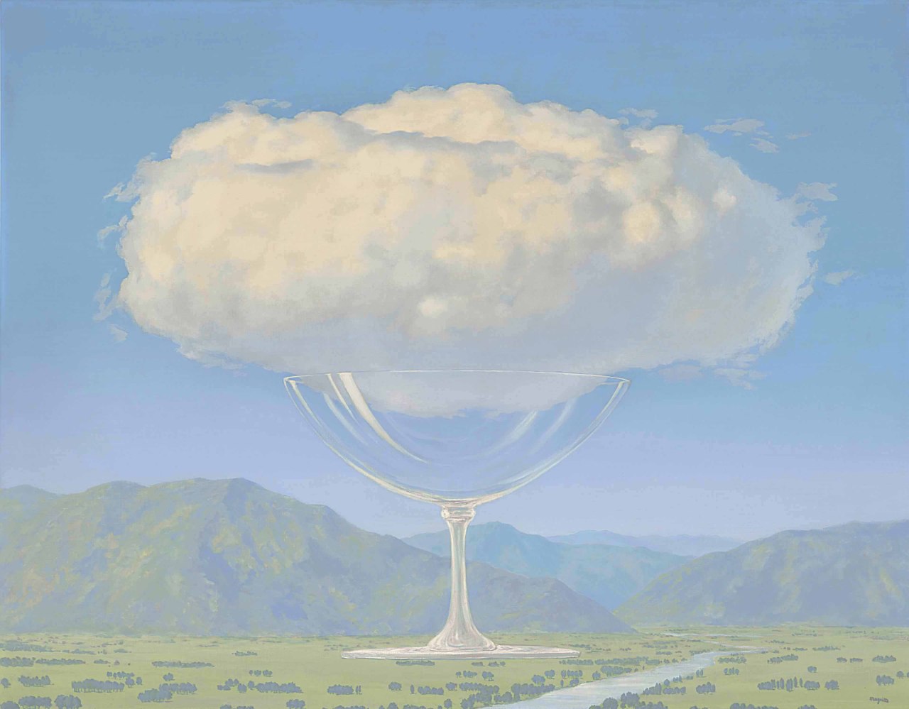 René Magritte. La corde sensible. 1960.