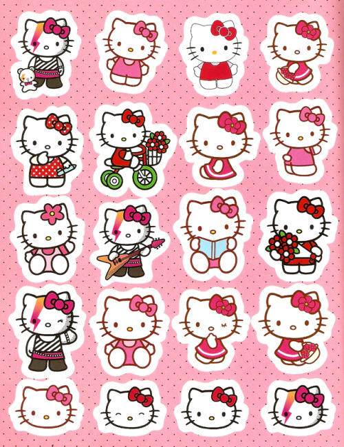 bloodbunniez: Sticker pages from Sanrio Characters Secret Journal