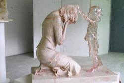 simple-bluestarsgirl:   sixpenceee:  This sculpture is called Miscarriage    Holy shit 