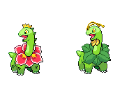 professorhardin:  Meganium (Diplodocus folium)  Pokemon breeding is a personal favorite study of mine. While in the Pokemon world “purebreds” are preferred by most trainers for the integrity of the species, crossbreeds are becoming more common. Today