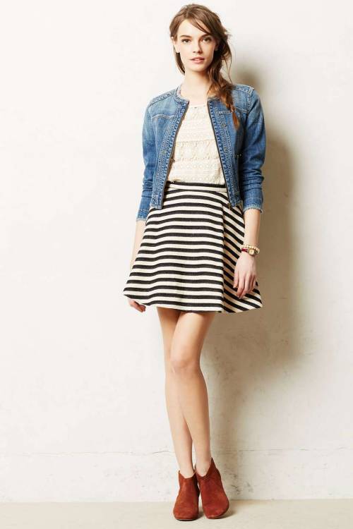 looking-pretty-in-prints: Stripeswing SkirtShop for more like this on Wantering!