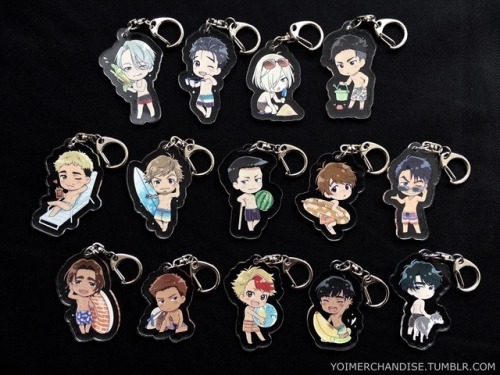 yoimerchandise: YOI x Tokyu Hands Collaboration Fair Merchandise Original Release Date:July 2017 Featured Characters (15 Total):Viktor, Yuuri, Yuri, Otabek, Christophe, Emil, Georgi, Guang Hong, JJ, Leo, Michele, Minami, Phichit, Seung Gil, Seung Gil’s