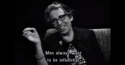 literatuer:Zur Person Interview with Hannah Arendt, October 1964.