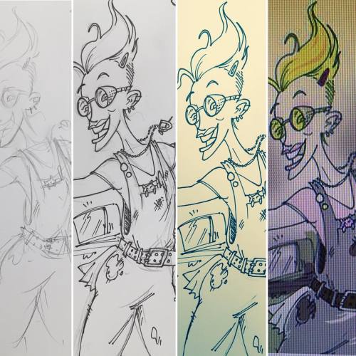 #Holtzmann #ghostbusters2016 sketched/inked/colored. The final looks shitty bc I accidentally reduced my original raw file :( #rookiemistake