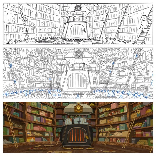 background progession from Walnuts &amp; RainBG designer - Derek Hunterderekdraws:#BackgroundDesign