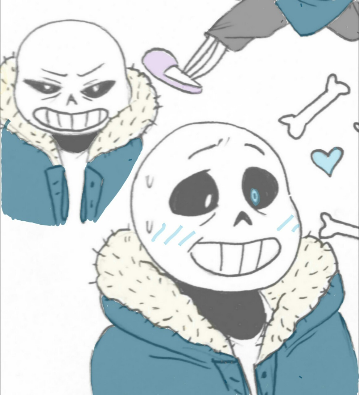 audriennemaiosborne:  SANS THE SKELEPUN  wait sorry SKELETON (you punks better appreciate