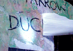doctorwho:  Duck, now. Doctor Who Series 3: Blink