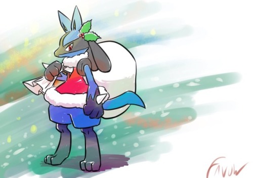 Holiday Lucario - Source