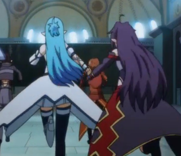 asunasweets:  Yuuki &amp; Asuna ♥ (ﾉ◕ヮ◕)ﾉ*:･ﾟ✧ 