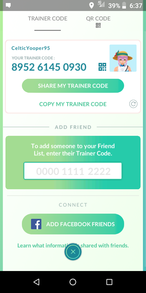 NintenDome on X: Let's be friends in Pokémon GO! My Trainer Code