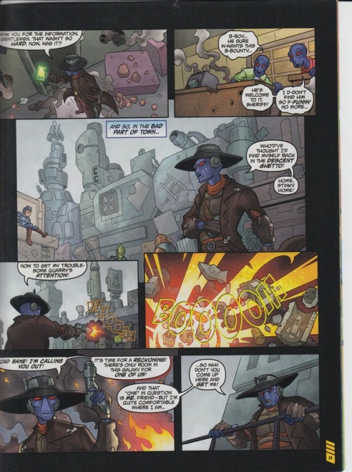 FINALLY got around to scanning the Cad Bane non-canon UK comic “Bane vs….Bane?” for @ladyanan
