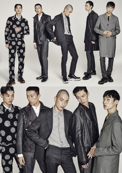 koreanmalemodels:Jeon Joonyoung, Min Juneki, Park Seongjin, Kim Byungsoo, and Kim Sangwoo in Style C