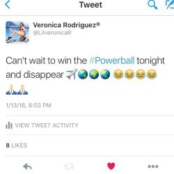 😂😂🙏🏻✈️🌍🌎🌏 if I win the #powerball tonight 😂🙏🏻 by teamvrod