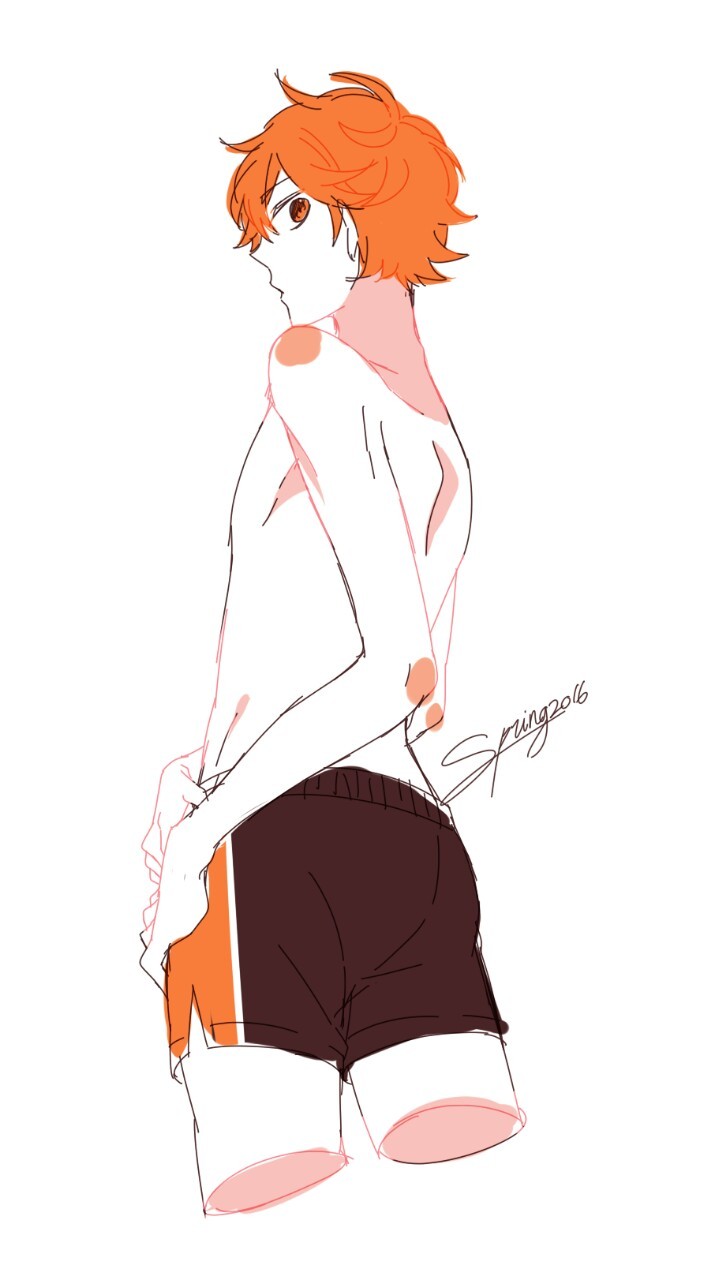 sp-rin-g:   I’m bad at drawing legs  i don’t get how can Hinata be cute and sexy