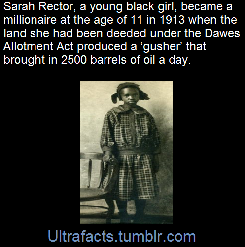 ultrafacts:    Once her identity became public, Rector received numerous requests for loans, money gifts, and even marriage proposals from four Germans even though she was 12.    Much attention was given to Sarah in the press.  In 1913, there was an