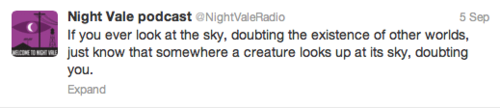 fromprydonwithlove:  the night vale twitter confuses me so much though cuz sometimes