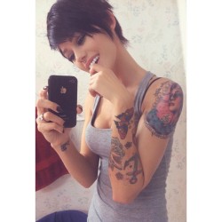 Tattoos-And-Taboos:  Xteapartyx:  I Haven’t Taken A Proper Selfie In A While Now.