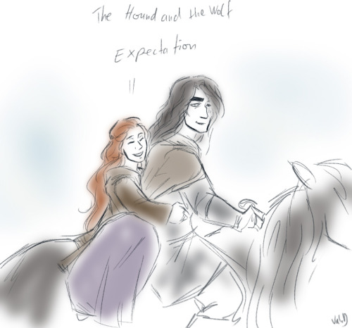 asparklethatisblue:Sometimes I amuse myself thinking about what Sandor probably imagined escaping wi