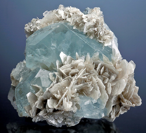 Aquamarine and Muscovite - China