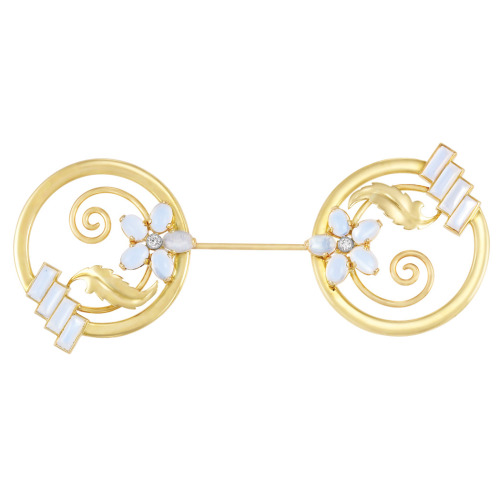 thejewelryvault: Creator: Bailey, Banks &amp; Biddle Stone(s): Moonstone, Diamond Metal: Yellow 