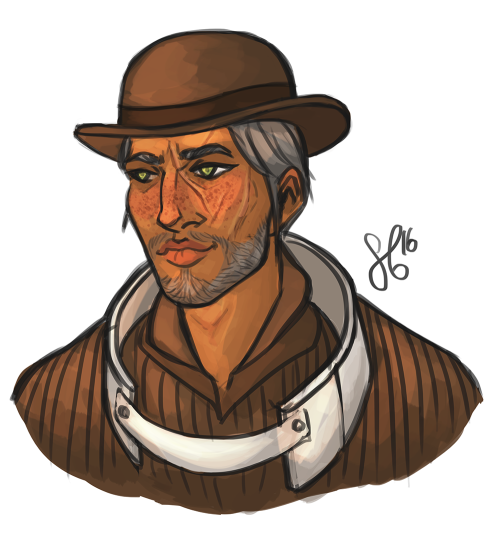 Leon for @chronatos! I know nothing of Fallout but that’s a mighty fine hat you got there pal