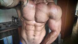 whitepapermuscle:Brendon Theron’s torso