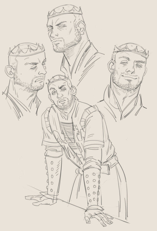 kashuan:some recent witcher sketches :^) (bb emhyr, one with an oxenfurt student era dijk, The Book 