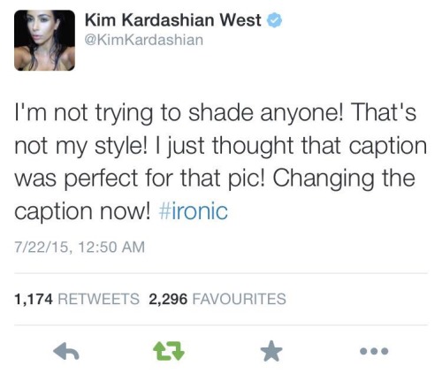 meanplastic:  Kim Kardashian shaded Taylor Swift by accident lol