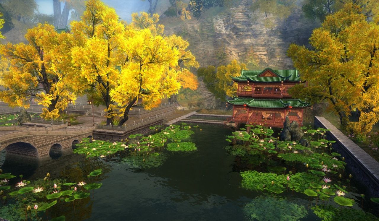 kusinka:  Age of Wushu/Wulin Sceneries: Lord’s Qin Residence in Luoyang 