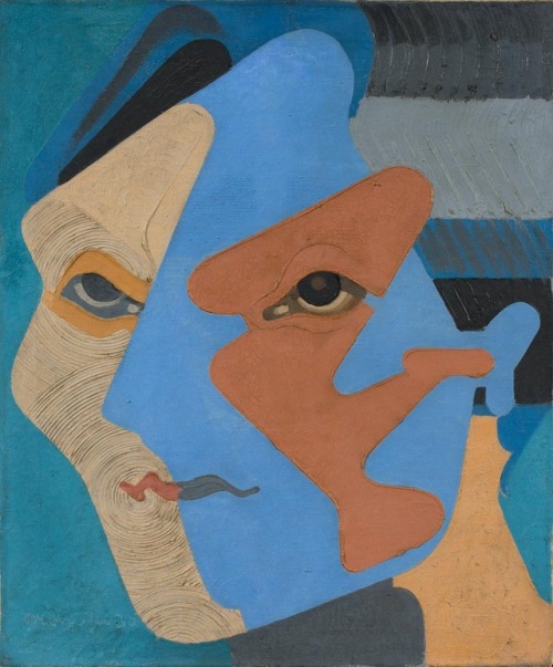 amare-habeo:  Johannes Molzahn (German, 1892–1965) Memory of Otto Mueller II, 1930Oil on canvas.